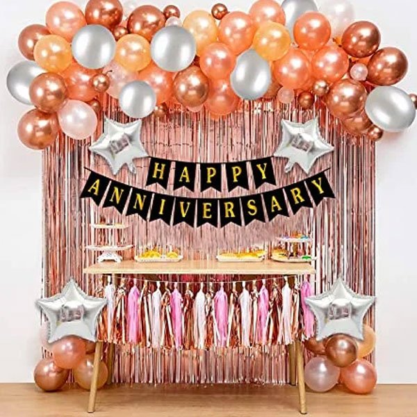 Anniversary room decoration in Dhakuria, Kolkata