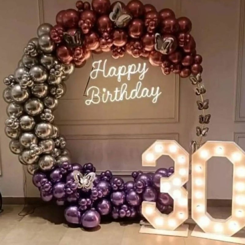 Birthday balloon decoration in Kasba, Kolkata