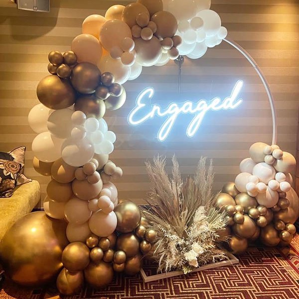 Engagement balloon decoration in Tollygunge, Kolkata