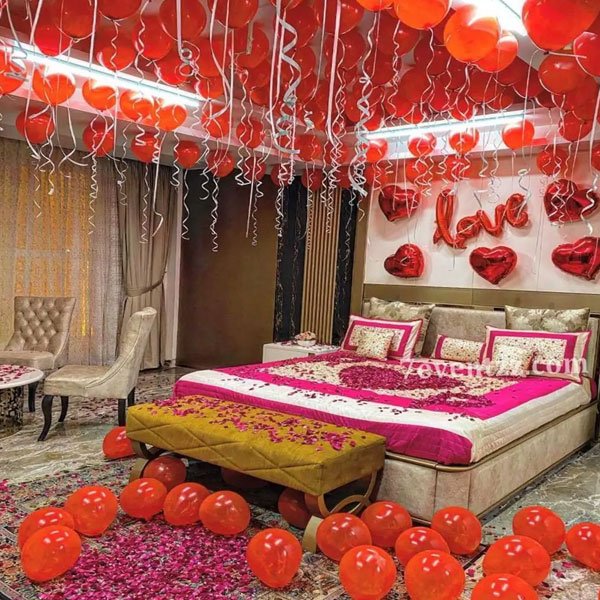 First night room decoration in Salt Lake, Kolkata