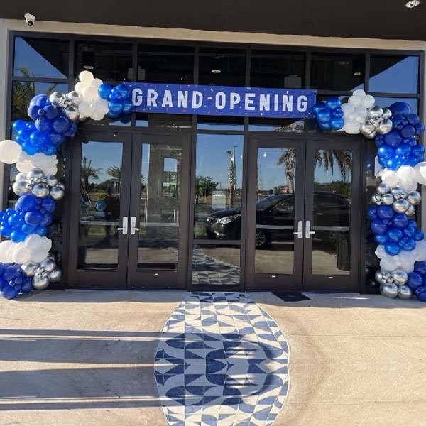 Shop inauguration balloon decoration in Park Street, Kolkata